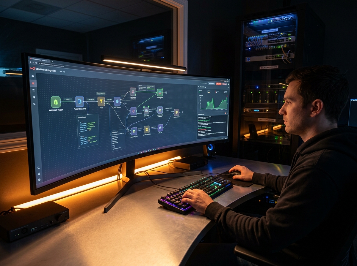 Estação de Engenharia e Workflows Autônomos com n8n e Make da NIA